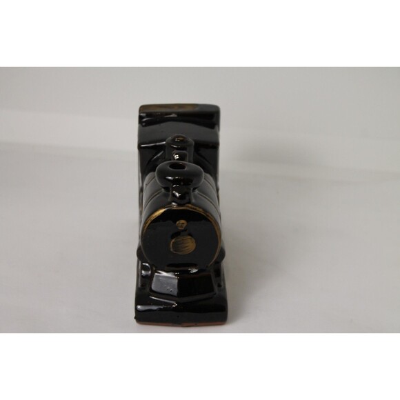 Vintage Red Clay Black Steam Engine Train One Bookend Made In Japan - Picture 6 of 8